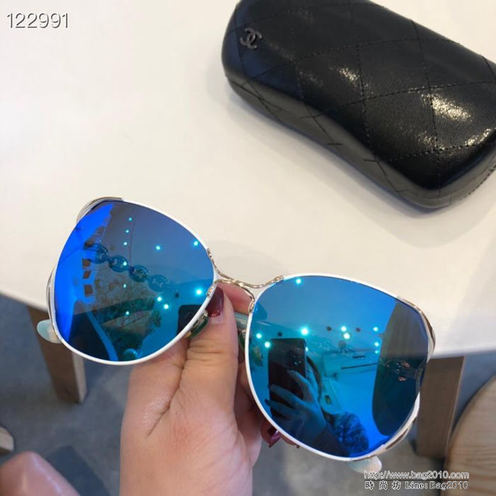CHANEL香奈兒 2019專櫃新款 高清寶麗來偏光鏡片 女款太陽鏡  lly1255
